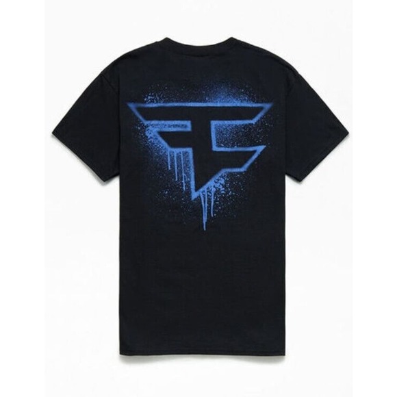 FaZe Clan Racing T Shirt Adult Medium Black Print Short Sleeve Cotton Crewneck - Picture 4 of 5